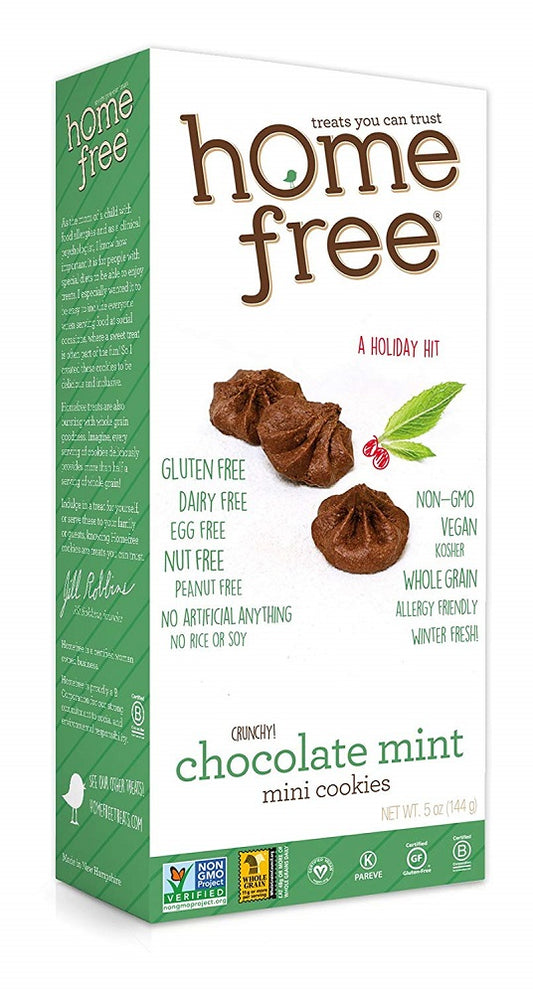 HOME FREE: Chocolate Mint Mini Cookies, 5 oz - Vending Business Solutions