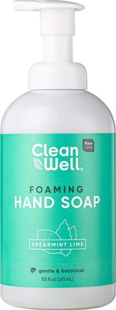 CLEANWELL: Spearmint Lime Foaming Hand Soap, 9.5 oz - Vending Business Solutions