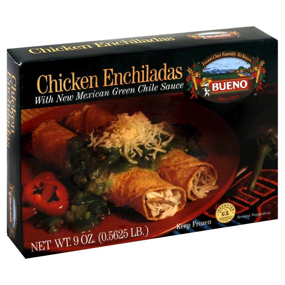 BUENO: Green Chile Chicken Enchiladas, 9 oz - Vending Business Solutions