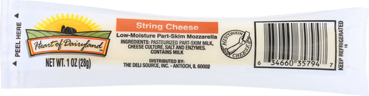 HEART OF DAIRYLAND: String Cheese Stick, 1 oz - Vending Business Solutions