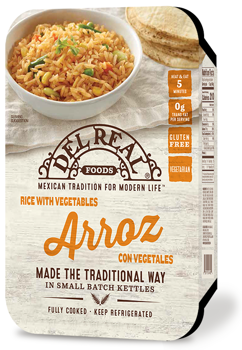 DEL REAL FOODS: Arroz Rice with Vegetables, 1.50 lb - Vending Business Solutions