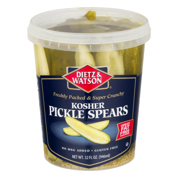 DIETZ AND WATSON: Kosher Pickle Spears, 32 oz - Vending Business Solutions