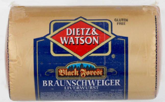 DIETZ AND WATSON: Black Forest Braunschweiger Liverwurst, 12 lb - Vending Business Solutions