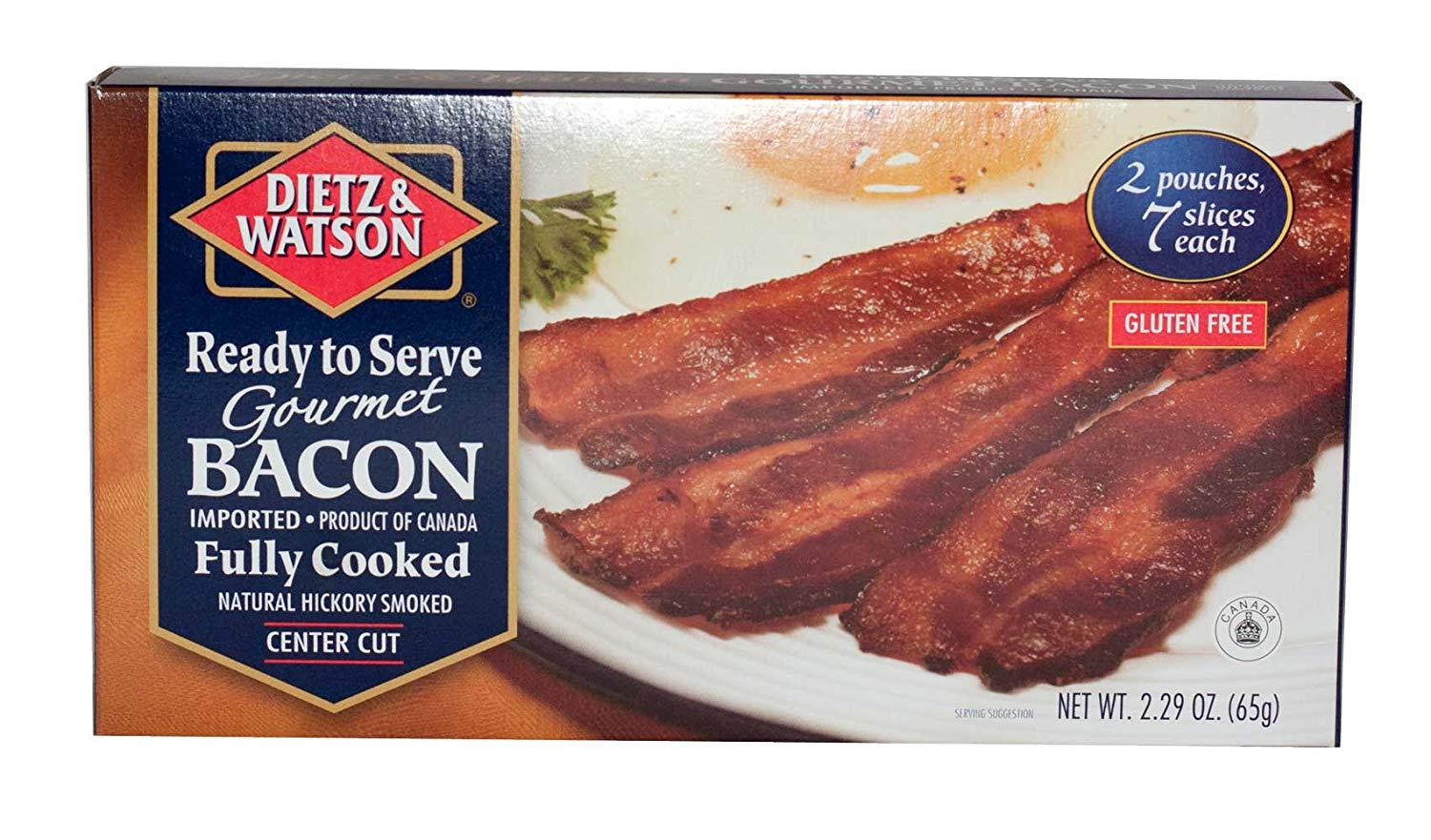 DIETZ AND WATSON: Fully Cooked Gourmet Bacon, 2.29 oz - Vending Business Solutions