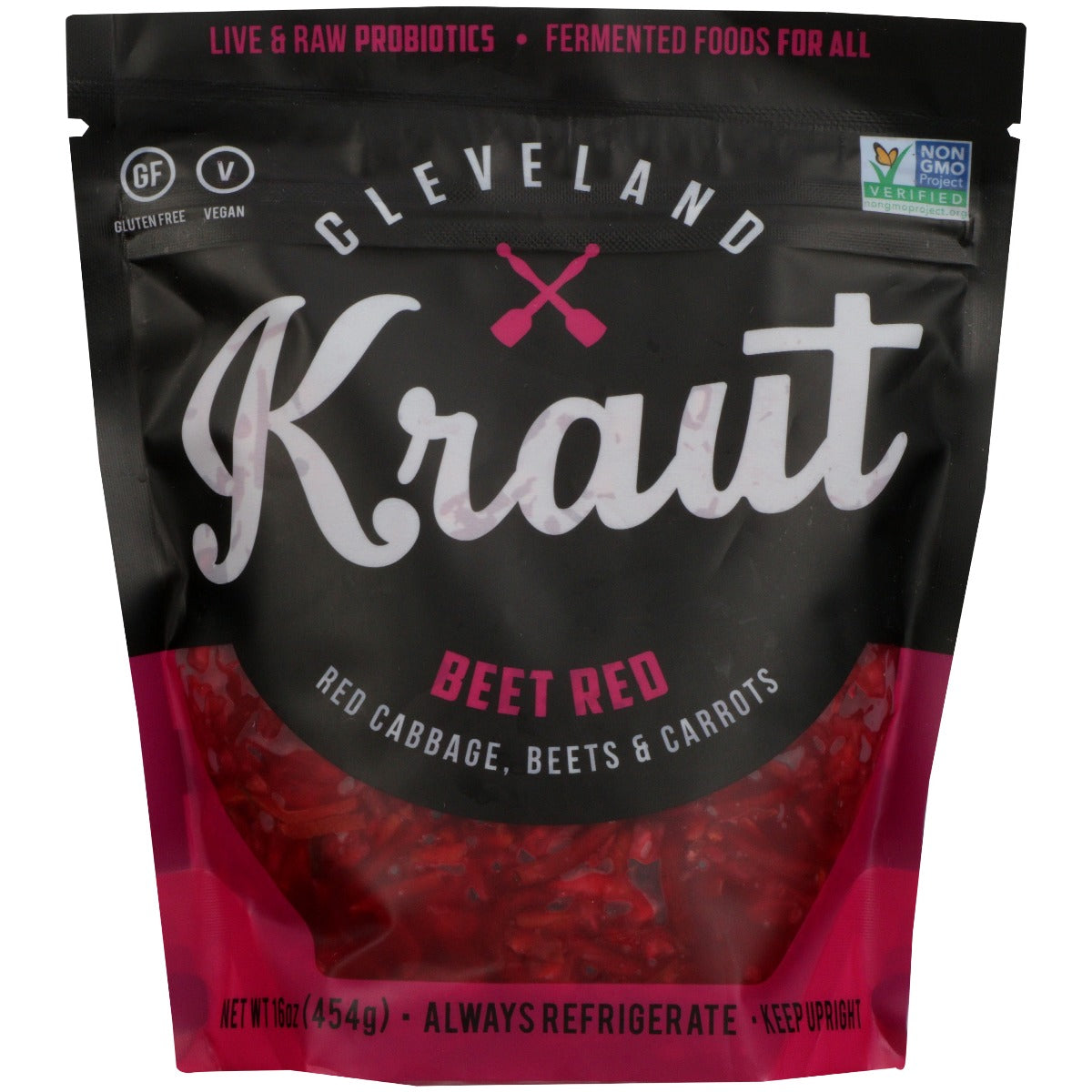 CLEVELAND KRAUT: Beet Red Sauerkraut, 16 oz - Vending Business Solutions