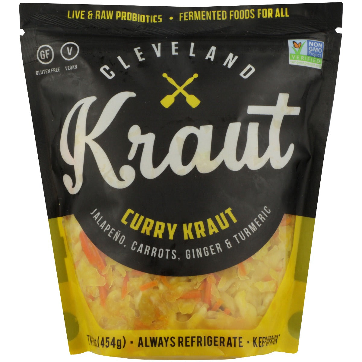 CLEVELAND KRAUT: Curry Sauerkraut, 16 oz - Vending Business Solutions