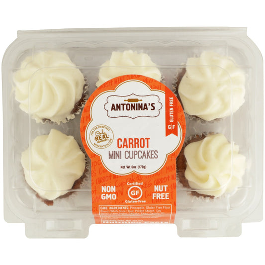 ANTONINAS: Gluten-Free Carrot Mini Cupcakes, 6 oz - Vending Business Solutions