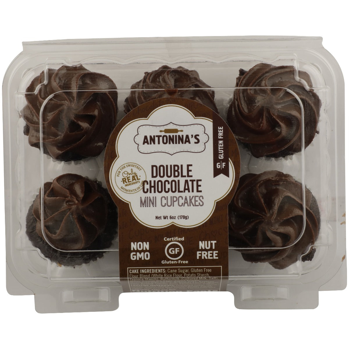ANTONINAS: Gluten-Free Double Chocolate Mini Cupcakes, 6 oz - Vending Business Solutions