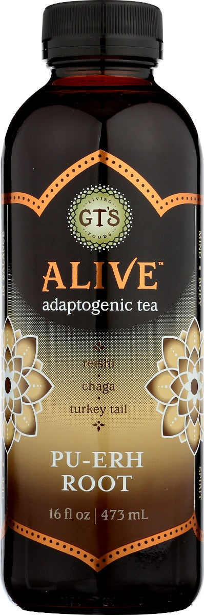 GTS LIVING FOODS: Alive Adaptogenic Tea Pu-erh Root, 16 oz - Vending Business Solutions