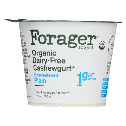 FORAGER: Organic Cashewgurt Unsweetened Plain, 5.30 oz - Vending Business Solutions