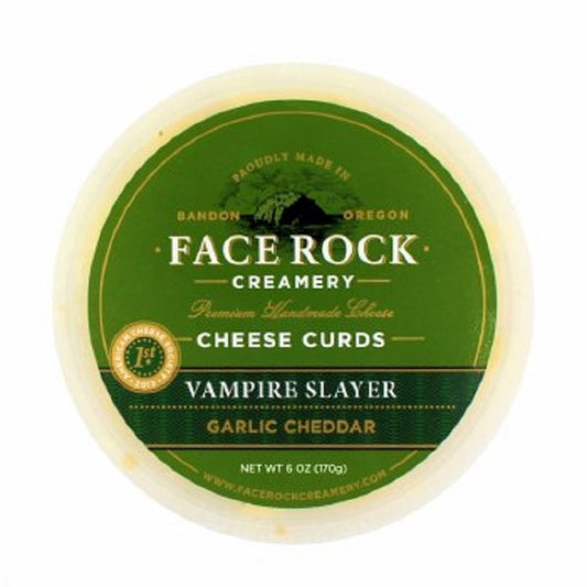 FACE ROCK: Cheese Curds Vampire Slayer Garlic Cheddar, 6 oz - Vending Business Solutions