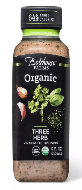 BOLTHOUSE FARMS: Organic Three Herb Vinaigrette Dressing, 12 oz - Vending Business Solutions