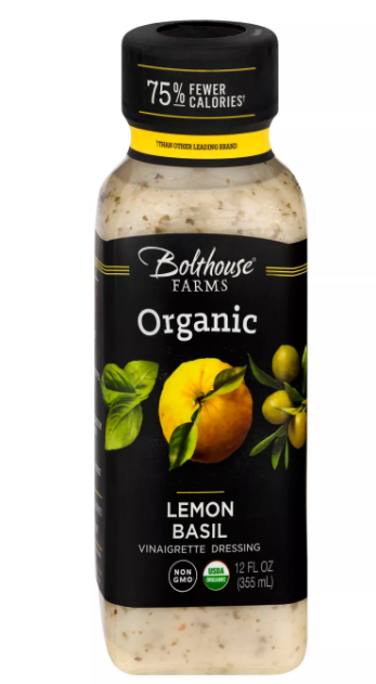 BOLTHOUSE FARMS: Organic Lemon Basil Vinaigrette Dressing, 12 oz - Vending Business Solutions