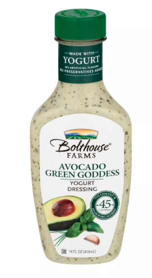BOLTHOUSE FARMS: Avocado Green Goddess Yogurt Dressing, 14 oz - Vending Business Solutions