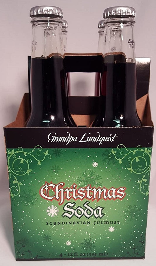 GRANDPA LUNDQUIST: Christmas Soda 4 Pack, 48 fo - Vending Business Solutions