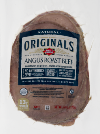 DIETZ AND WATSON: Angus Roast Beef Pre-Sliced, 6 oz - Vending Business Solutions
