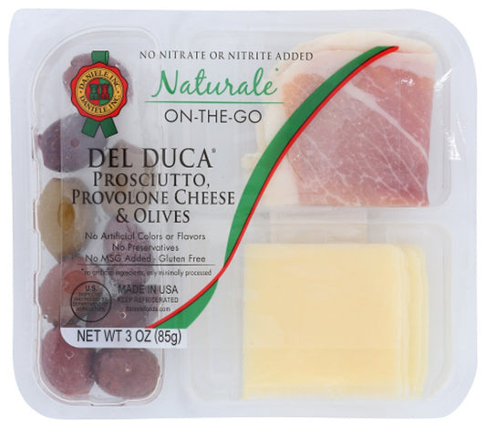 DANIELE: Prosciutto, Provolone Cheese & Olives Snack Pack, 3 oz - Vending Business Solutions