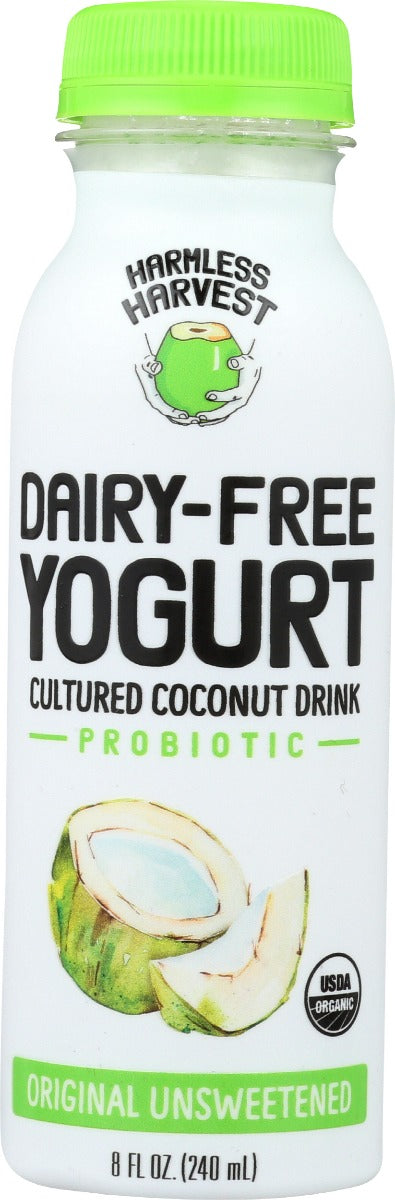 HARMLESS HARVEST: Dairy-Free Yogurt Drink Original Unsweetened, 8 oz - Vending Business Solutions