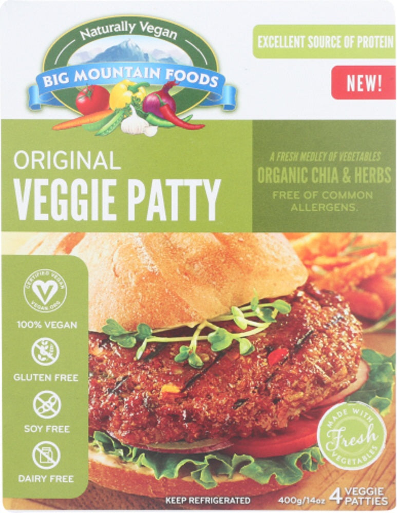 BIG MOUNTAIN FOODS: Original Veggie Patty, 14 oz - Vending Business Solutions