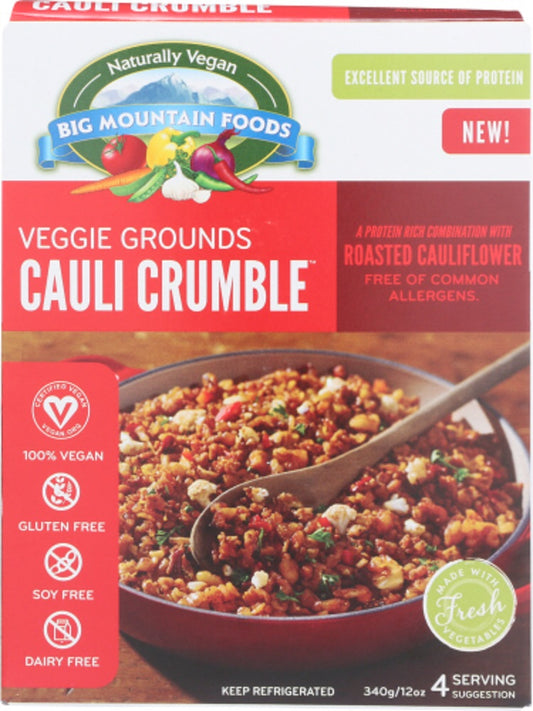 BIG MOUNTAIN FOODS: Veggie Grounds Cauli Crumble, 12 oz - Vending Business Solutions