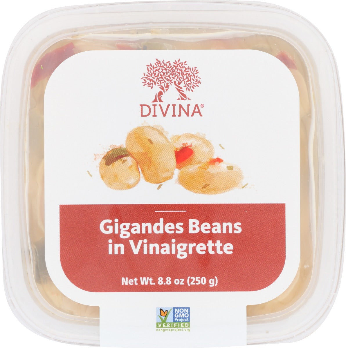 DIVINA: Gigandes Beans in Vinaigrette, 8.80 oz - Vending Business Solutions