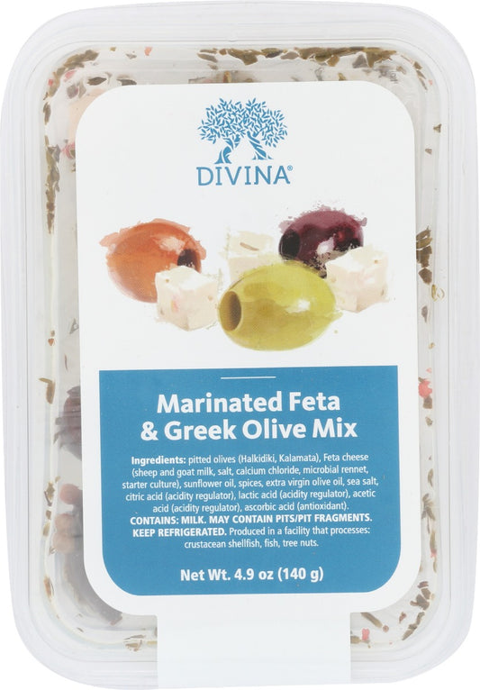 DIVINA: Marinated Feta & Greek Olive Mix, 4.90 oz - Vending Business Solutions