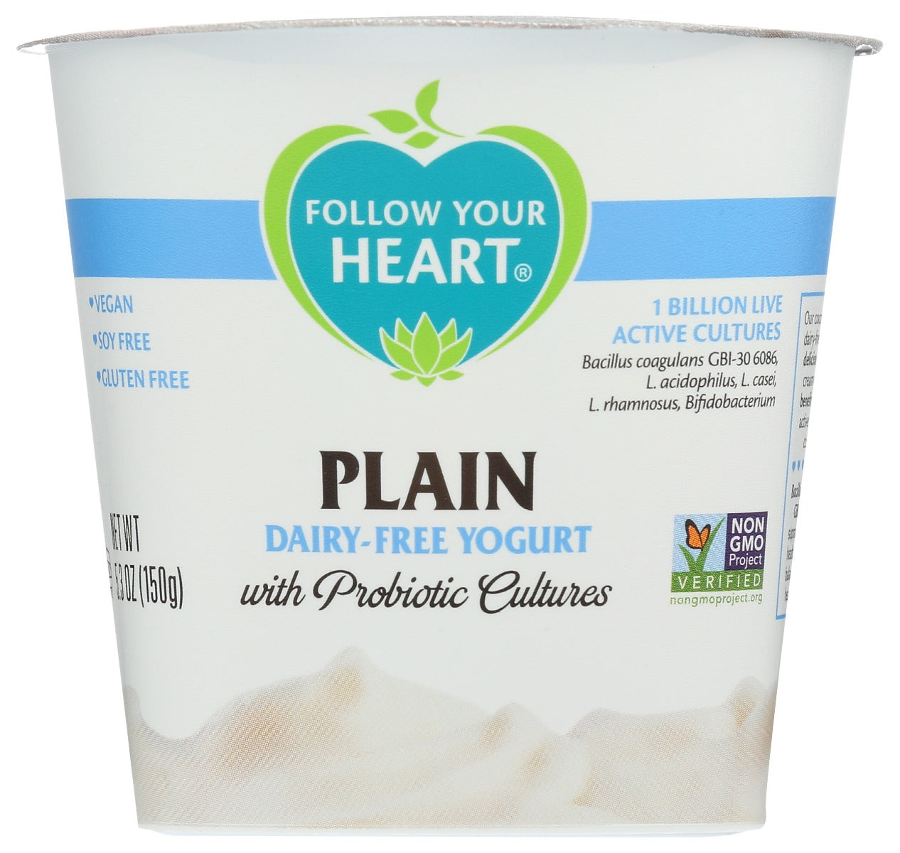 FOLLOW YOUR HEART: Plain Dairy-Free Yogurt, 5.3 oz - Vending Business Solutions