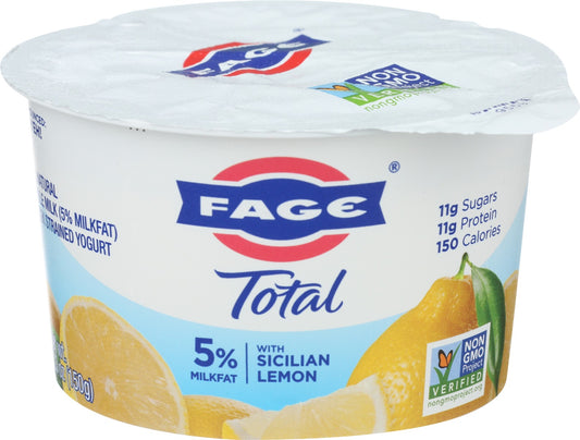 FAGE TOTAL: Sicilian Lemon Yogurt, 5.30 oz - Vending Business Solutions