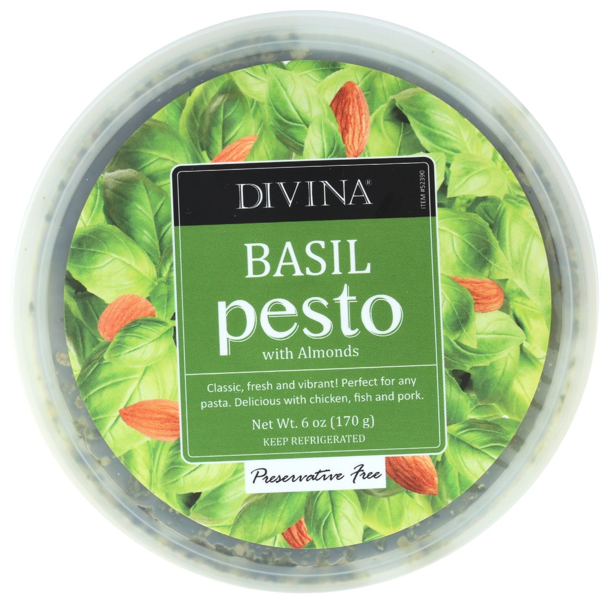 DIVINA: Basil Pesto with Almonds, 6 oz - Vending Business Solutions