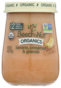BEECH NUT: Stage 2 Organic Banana, Cinnamon and Granola, 4 oz - Vending Business Solutions