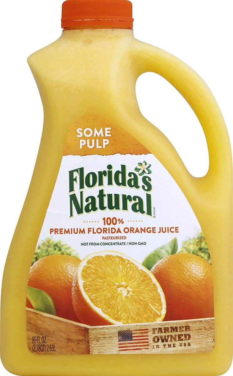 FLORIDAS NATURAL: Orange Juice Some Pulp, 89 oz - Vending Business Solutions