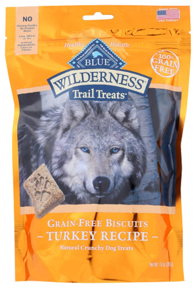 BLUE BUFFALO: Wilderness Trail Treats Dog Treat Turkey Biscuits, 10 oz - Vending Business Solutions
