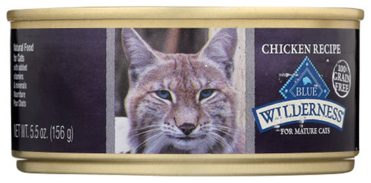 BLUE BUFFALO: Wilderness for Mature Cat Food Chicken Recipe, 5.50 oz - Vending Business Solutions