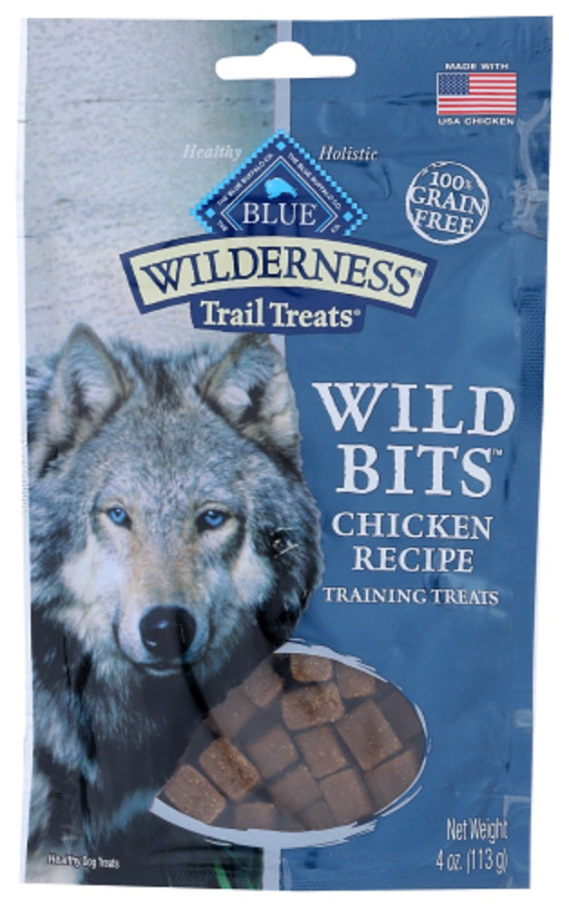 BLUE BUFFALO: Wilderness Trail Treats for Dog Chicken Recipe, 4 oz - Vending Business Solutions