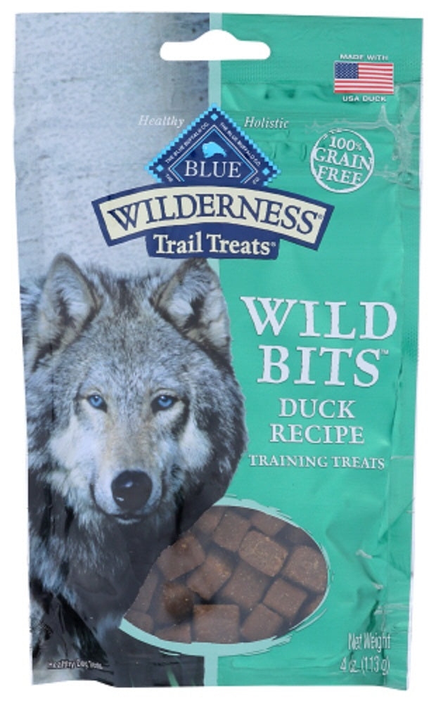 BLUE BUFFALO: Wilderness Trail Treats for Dog Duck Recipe, 4 oz - Vending Business Solutions