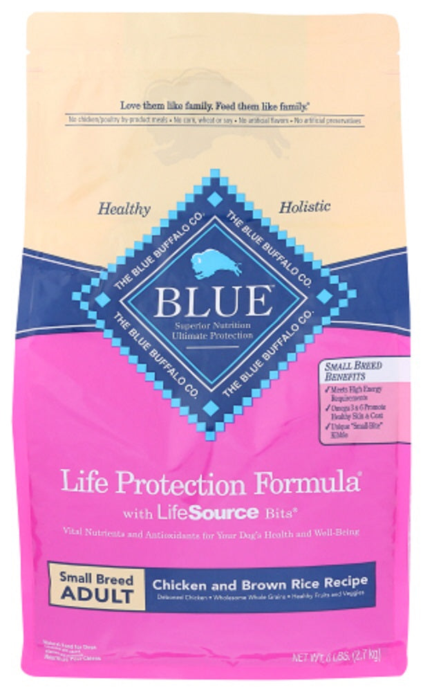 BLUE BUFFALO: Life Protection Formula Small Breed Adult Dog Food Chicken and Brown Rice Recipe, 6 lb - Vending Business Solutions
