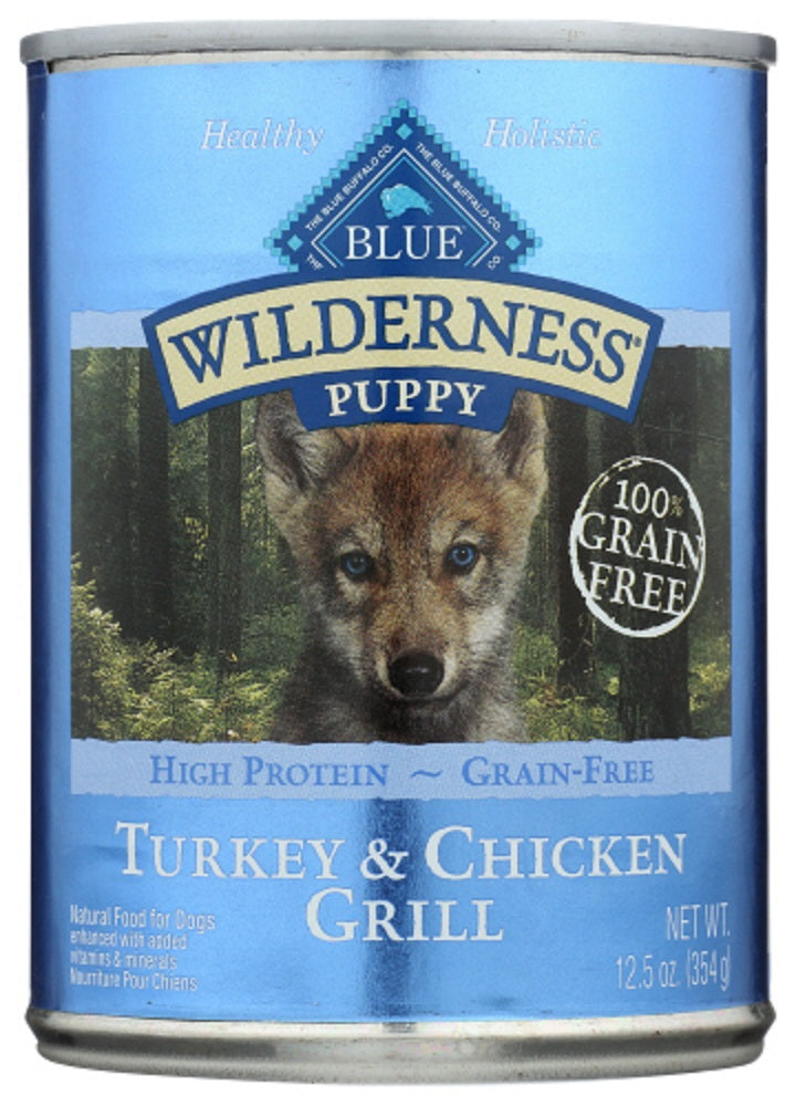 BLUE BUFFALO: Wilderness Puppy Food Turkey & Chicken Grill, 12.50 oz - Vending Business Solutions