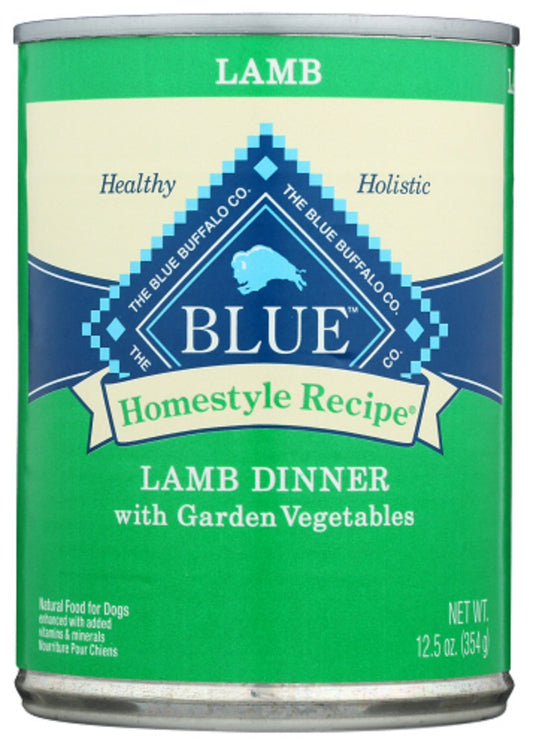 BLUE BUFFALO: Homestyle Recipe Adult Dog Food Lamb Dinner with Garden Vegetables, 12.50 oz - Vending Business Solutions