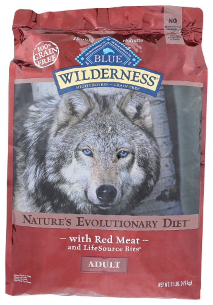 BLUE BUFFALO: Wilderness Adult Dog Food Red Meat Recipe, 11 lb - Vending Business Solutions