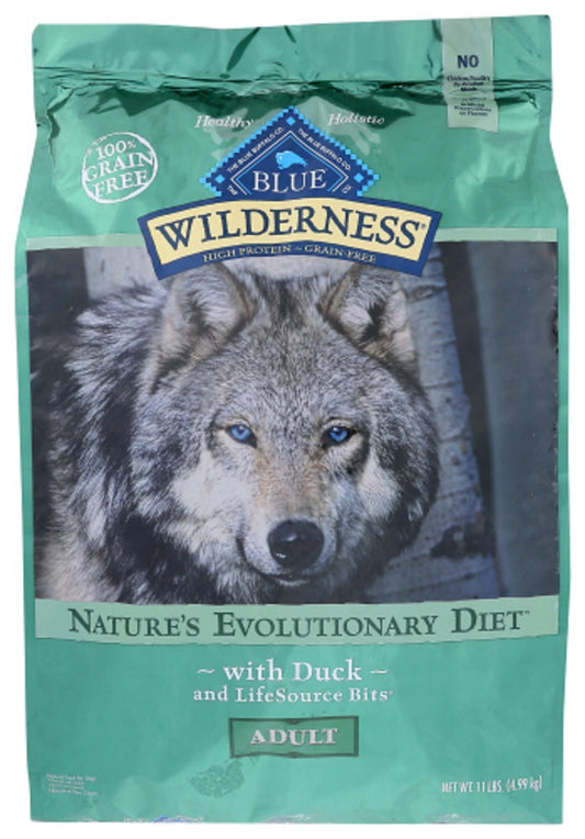 BLUE BUFFALO: Wilderness Adult Dog Food Duck Recipe, 11 lb - Vending Business Solutions