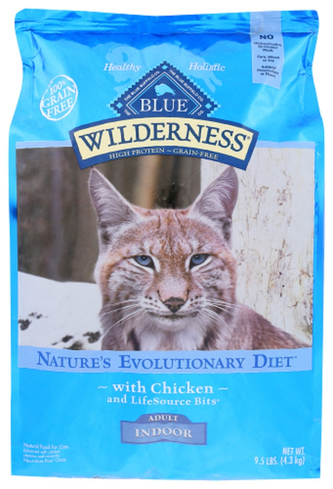 BLUE BUFFALO: Wilderness Adult Indoor Cat Food Chicken Recipe, 9.50 lb - Vending Business Solutions