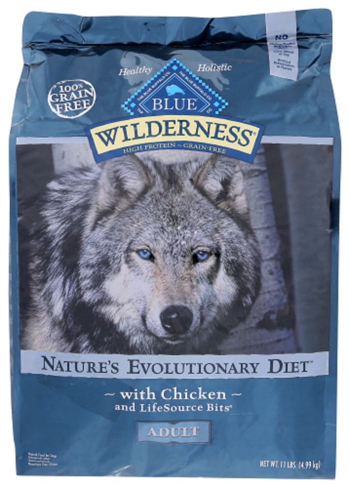 BLUE BUFFALO: Wilderness Adult Dog Food Chicken Recipe, 11 lb - Vending Business Solutions