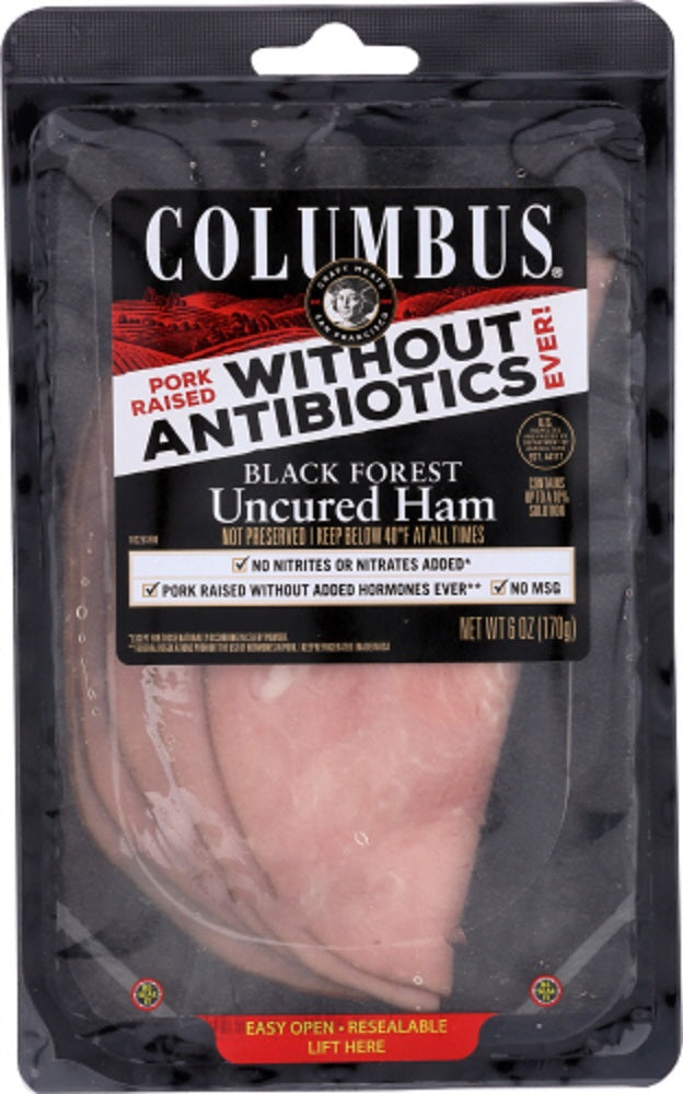 COLUMBUS: Black Forest Uncured Ham, 6 oz - Vending Business Solutions