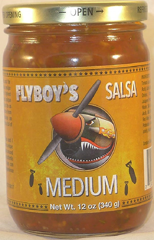 FLYBOYS SALSA: Medium Salsa, 12 oz - Vending Business Solutions