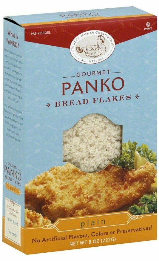 JEFF NATHAN CREATIONS: Plain Panko Bread Flakes, 8 oz - Vending Business Solutions