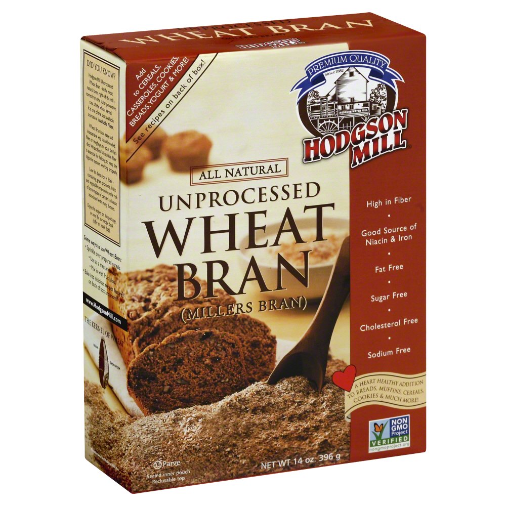 HODGSON MILL: Unprocessed Wheat Bran, 14 oz - Vending Business Solutions