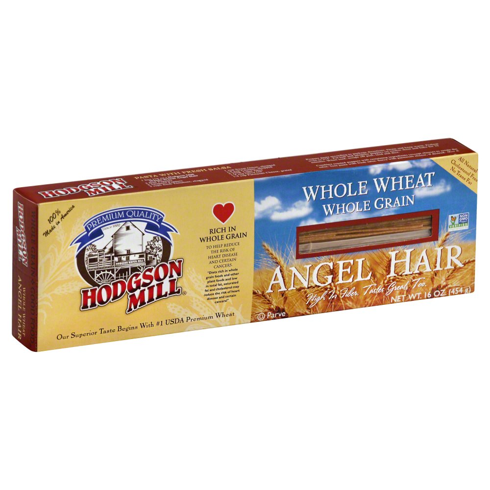 HODGSON MILL: Whole Wheat Angel Hair Pasta, 16 oz - Vending Business Solutions