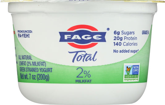 FAGE TOTAL GREEK: 2% Greek Strained Yogurt, 7 oz - Vending Business Solutions