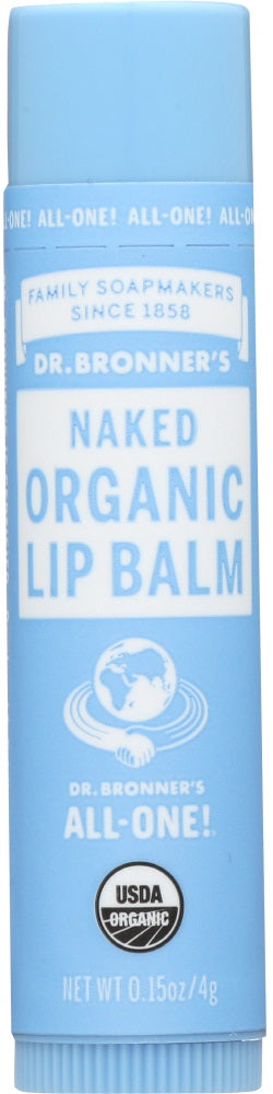 DR BRONNER'S: Organic Naked Lip Balm, 0.15 oz - Vending Business Solutions