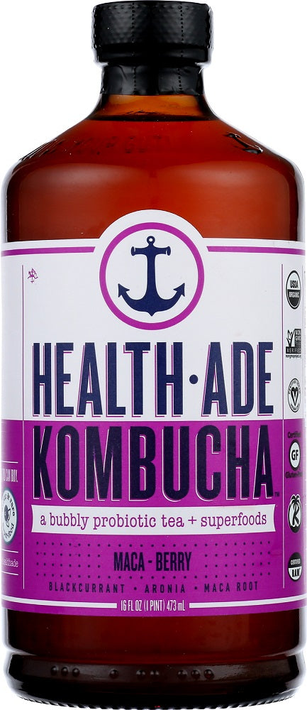 HEALTH ADE: Maca-Berry Kombucha, 16 oz - Vending Business Solutions